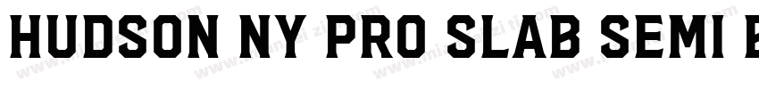 Hudson NY Pro Slab Semi Bold字体转换